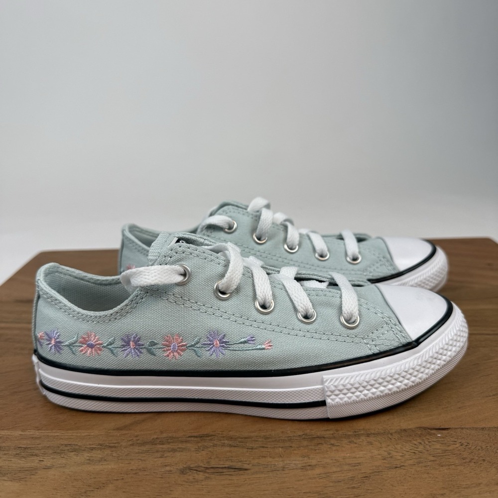 New Big Kids Converse Chuck Taylor All Star You Dew You Floral Sneaker Sz 1 Y